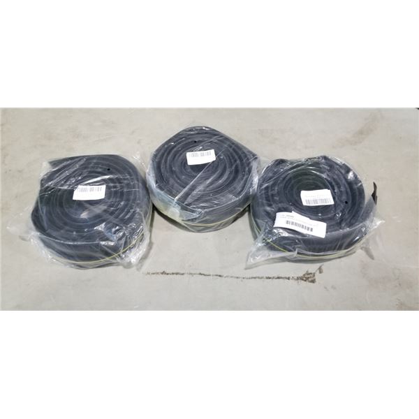 3 NEW GARAGE DOOR RUBBER SEAL KITS, BLACK 10FT