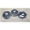 Image 1 : 3 NEW GARAGE DOOR RUBBER SEAL KITS, BLACK 10FT