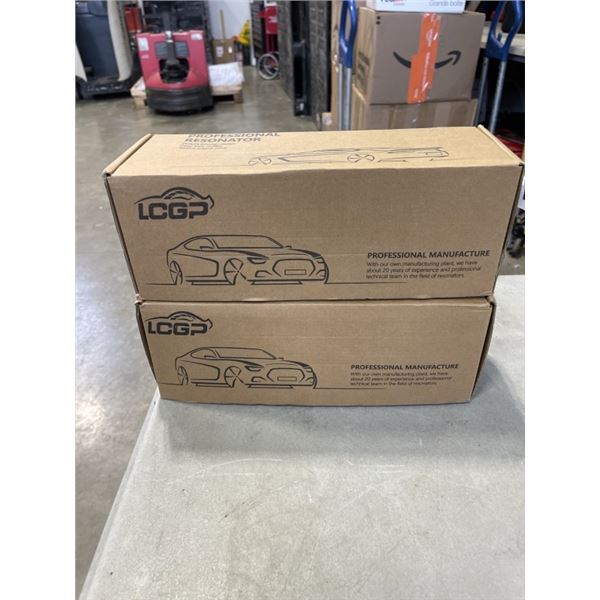 2 NEW 11 INCH STAINLESS MUFFLER RESONATORS