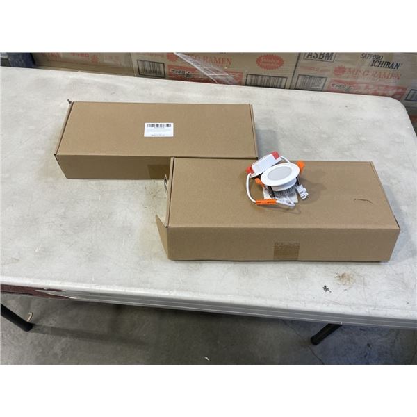 2 NEW CASES OF 2 INCH LED CEILING LIGHTS
