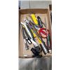 Image 2 : 2 TRAYS OF ASSORTED TOOLS, STANLEY LONG TAPE ETC