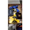 Image 3 : 2 TRAYS OF ASSORTED TOOLS, STANLEY LONG TAPE ETC