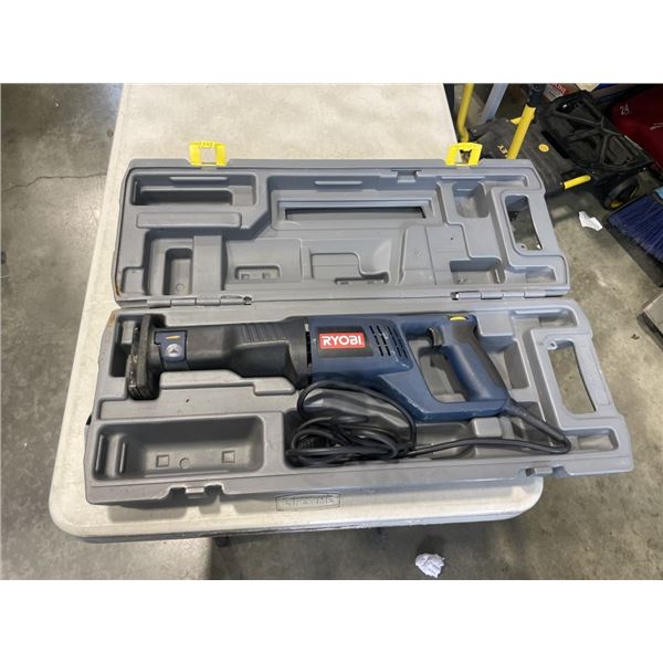 RYOBI RECIPROCATING SAW WITH HARDCASE, GOOD WORKING ORDER