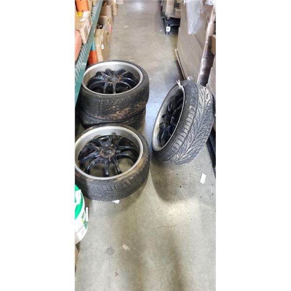 4 TIRES ON RIMS 215 / 35 R18