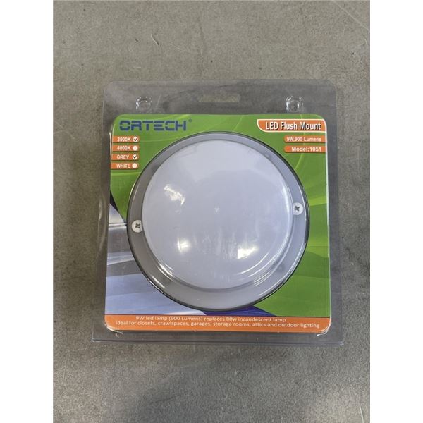 LOT OF 10 ORTECH LED FLUSH MOUNT 9W LED LAMP REPLACES 80W INCANDESCENT LAMPS