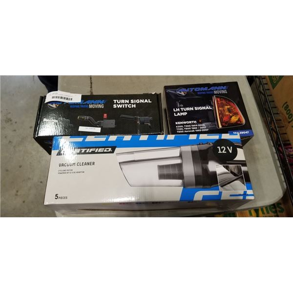 CAR VACUUM CLEANER, TURN SIGNAL SWITCH AND TURN SIGNAL LAMP