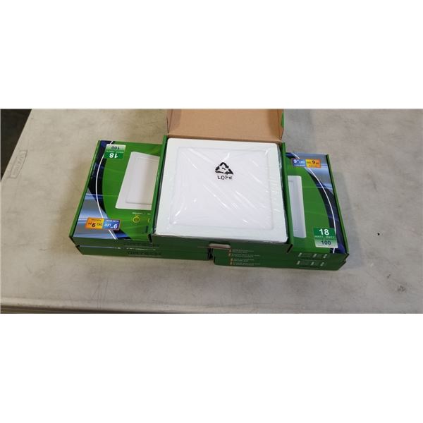 5 NEW ORTECH 9" LED FLUSH MOUNT LIGHT