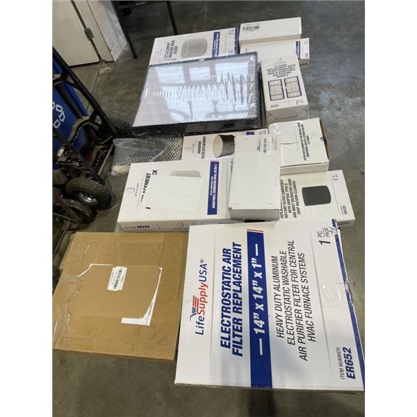 LOT OF NEW LIFESUPPLY FILTERS AND NEW REPLACEMENT PARTS