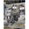 Image 5 : ASSORTED AUTOMOTIVE ELECTRICAL AND FUSES, 2 WHEEL COVERS AND NEW TESLA TO J1772 POWER ADAPTER
