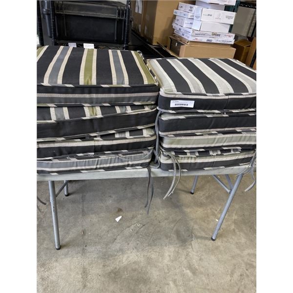8 OUTDOOR PATIO SEAT CUSHIONS