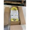 Image 1 : AS NEW 50FT YELLOW  INDOOR OUTDOOR HEAVY DUTY LIGHTED 3 WIRE GROUNDED EXTENSION CORD 16AWG
