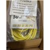 Image 3 : AS NEW 50FT YELLOW  INDOOR OUTDOOR HEAVY DUTY LIGHTED 3 WIRE GROUNDED EXTENSION CORD 16AWG