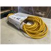 Image 2 : AS NEW 75FT YELLOW  INDOOR OUTDOOR HEAVY DUTY LIGHTED 3 WIRE GROUNDED EXTENSION CORD 16AWG