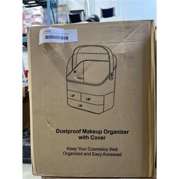 NEW DUSTPROOF MAKEUP ORGANIZER WITH COVER