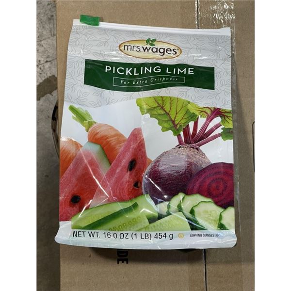 NEW CASE OF MRS. WAGES PICKLING LIME FOR EXTRA CRISPNESS