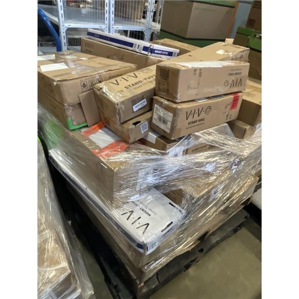 PALLET OF ASSORTED VIVO MOUNT AND TRAYS
