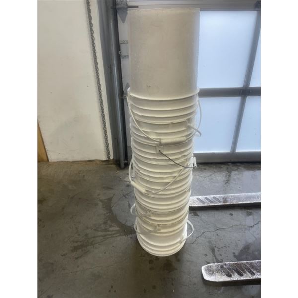 8 WHITE FOOD GRADE BUCKETS