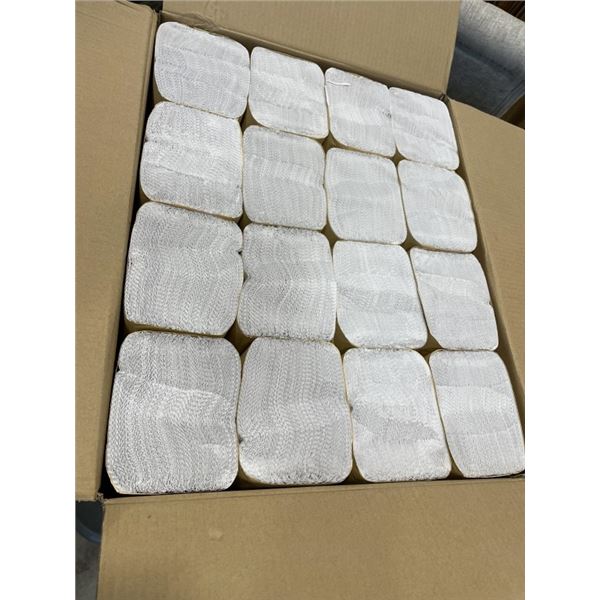 NEW CASE OF PREMIUM SINGLE FOLD WHITE PAPER TOWELS - 16 BUNDLES OF 250, 4000 TOTAL