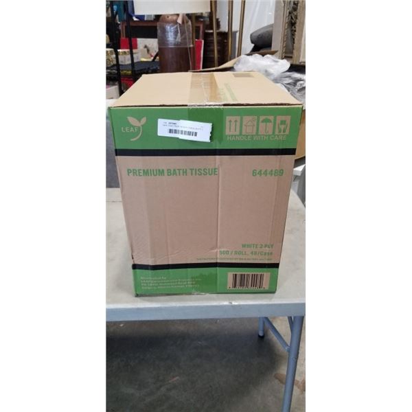 NEW CASE PREMIUM BATH TISSUE WHITE 2 PLY, 500/ROLL, 48 PER CASE