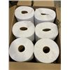 Image 2 : NEW CASE OF LEAF PREMIUM HAND ROLL TOWELS, WHITE 1 PLY, 6 ROLLS PER CASE