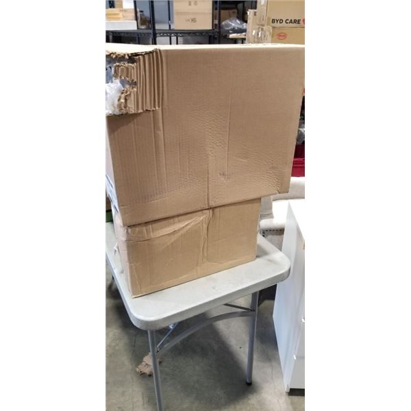 NEW CASE OF FOOD TRAYS AND NEW CASE OF PLASTIC LIDS