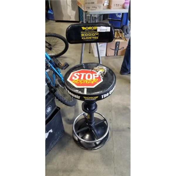 MONROE SHOCKS SHOP STOOL