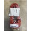 Image 1 : AS NEW 50FT ORANGE  INDOOR OUTDOOR HEAVY DUTY LIGHTED 3 WIRE GROUNDED EXTENSION CORD 14AWG