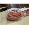 Image 4 : AS NEW 50FT ORANGE  INDOOR OUTDOOR HEAVY DUTY LIGHTED 3 WIRE GROUNDED EXTENSION CORD 14AWG