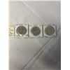 Image 1 : 3 CANADIAN CENTENNIAL DOLLARS 1974 WINNIPEG, 1982 CONFEDERATION, 1984 JACQUES CARTIER
