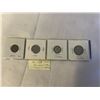 Image 2 : 4 - 1947 MAPLE LEAF COINS 25 CENT, 10 CENT .800 PLUS 5 CENT AND 1 CENT