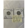 Image 4 : 4 - 1947 MAPLE LEAF COINS 25 CENT, 10 CENT .800 PLUS 5 CENT AND 1 CENT