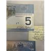 Image 3 : 2 - 2006 CANADIAN $5 BILLS IN SEQUENCE W/ JENKINS AND MARK CARNEY SIGNATURE