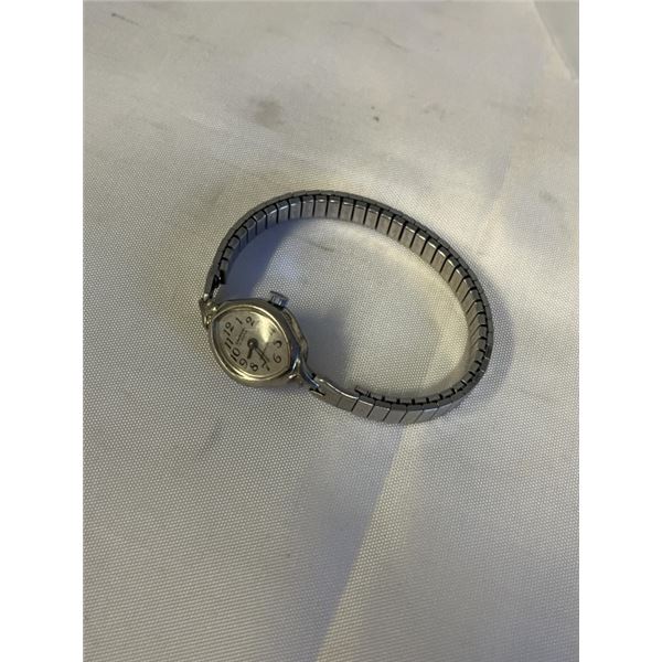 VINTAGE CARDINAL 17 JEWELS SHOCK PROOF LADIES MECHANICAL WATCH, MANUAL WIND UP, WORKING, SPEIDEL BRA