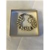 Image 1 : VINTAGE HAND CRAFTED STERLING SILVER 6 STRANDS GENUINE PEARLS BRACELET