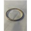 Image 2 : HAND CRAFTED VINTAGE STERLING SILVER BANGLE, MARKED 925 2.5" DIAMETER