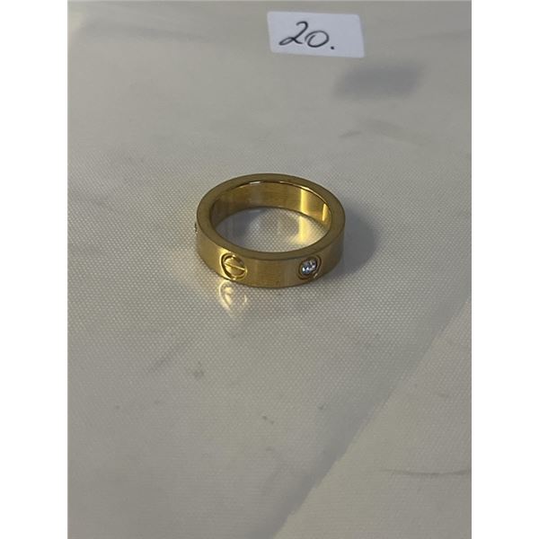 CARTIER LOVE RING MARKED 750 STARITO, (C) 52833A GOOD CONDITION, *REPLICA*