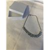 Image 1 : VINTAGE AURORA BOREALIS RHINESTONES CHOKER NECKLACE, POSSIBLE SWAROVSKI, MARKED W/ SWAN 14-16" LENGT