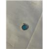 Image 2 : STERLING SILVER W/ GENUINE DARK BLUE OPAL STONE PENDANT, MARKED S925