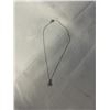 Image 1 : 925 STERLING SILVER W/ 9 DIAMONDS PENDANT W/ CHAIN SMALL NECKSIZE 11"