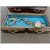 Image 4 : WOODEN JEWELLERY BOX AND ESTATE JEWELLERY