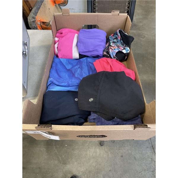 LOT OF ASSORTED LADIES LULULEMON CLOTHING