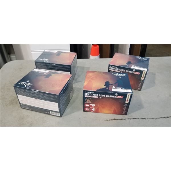 LOT OF 4 THINKA DISPOSABLE BODY WARMERS
