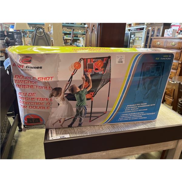 AS NEW ELITE GAMES DOUBLE SHOT ARCADE BASKETBALL GAME