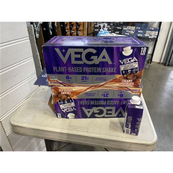 2 CASES OF VEGA PROTEIN SHAKE, BB 2027