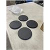 Image 2 : 3 NEW SETS OF SLATE COASTES WITH HOLDER