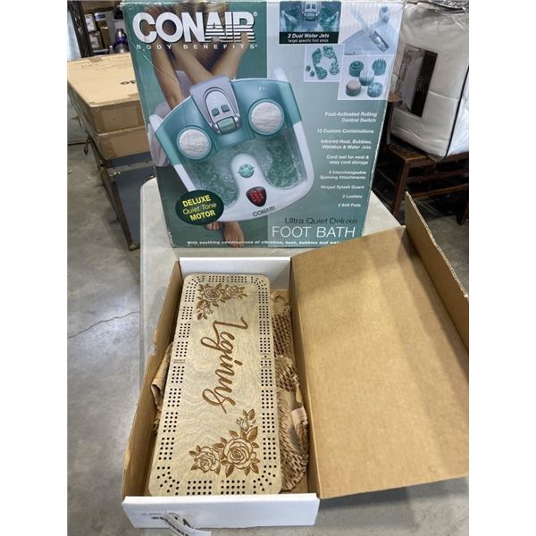 CONAIR ULTRA QUIET DELUXE FOOT BATH AND CRIB BOARD