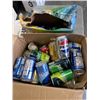 Image 1 : BOX OF ASSROTED DRINKS ZEVIA, ALANI, ETC, AND OPEN CASE OF ZEVIA SOFT DRINKS