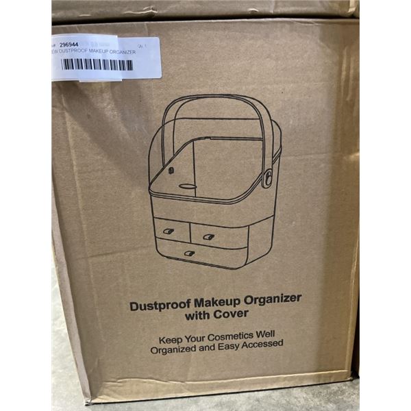NEW DUSTPROOF MAKEUP ORGANIZER WITH COVER