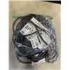 Image 1 : AS NEW 50FT BLACK  INDOOR OUTDOOR HEAVY DUTY LIGHTED 3 WIRE GROUNDED EXTENSION CORD 14AWG