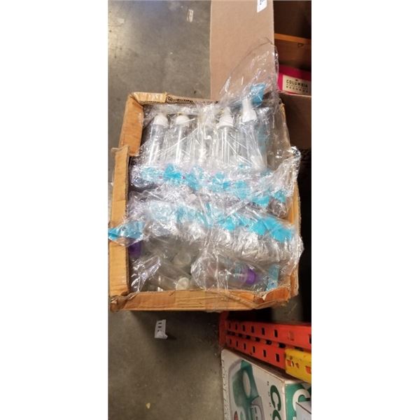 CASE OF NE WPLASTIC BOTTLES WITH SQUIRT TOP